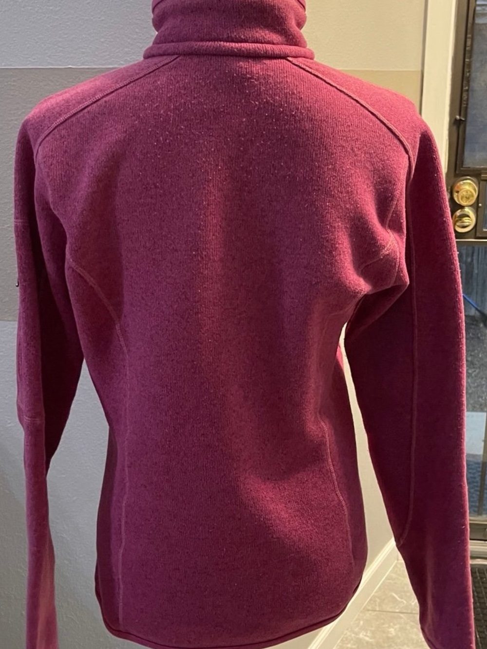 Patagonia Women's Half-Zip Fleece Pullover in Berry Pink - Picture 3 of 4